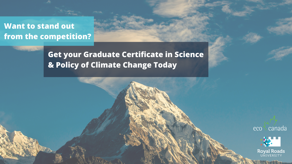 Royal Roads graduate certificate in the science and policy of climate change