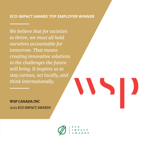 wsp top employer award eco canada